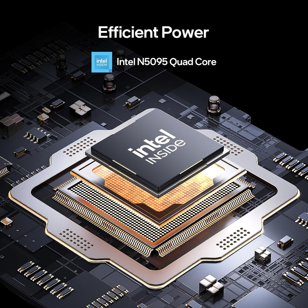 15.6-inch, 16GB RAM, 512GB SSD, FHD IPS Display Laptop Computer, N5095 Quad Core, 2.4/5G WiFi, BT4.2 Backlit and Fingerprint, Lightweight and Portable