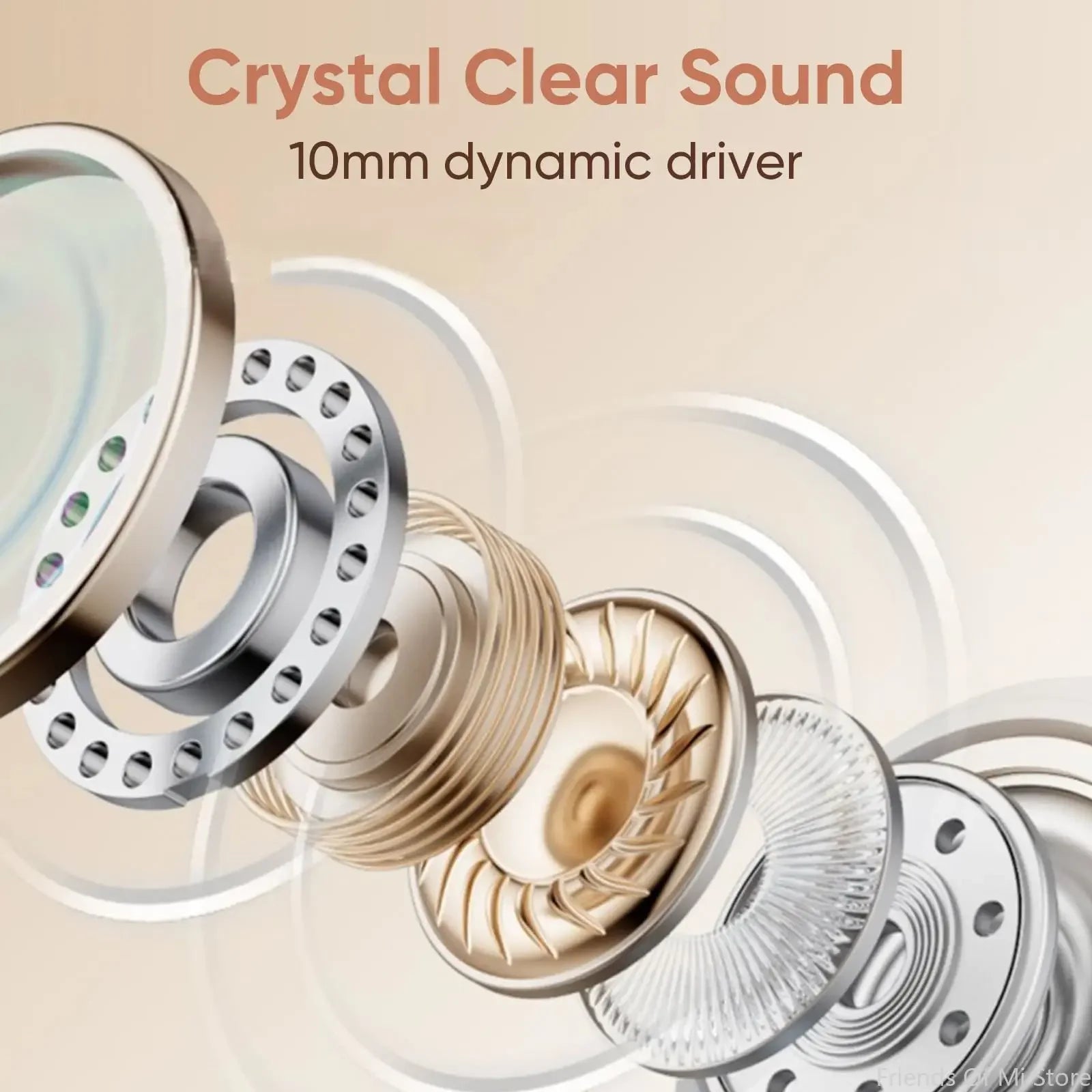 Xiaomi Wireless Bluetooth In-Ear Earbuds with 25 Hours Playtime Charging Case TWS Technology Built-in Noise Cancellation Mic