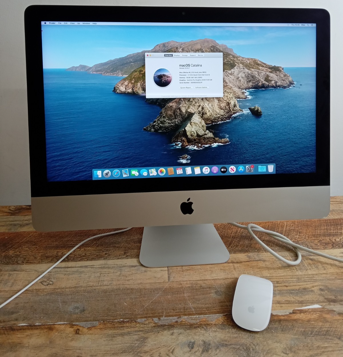Apple iMac A1418 Retina 4k 21.5" Desktop PC Monitor w/ Mouse & etc. in Box