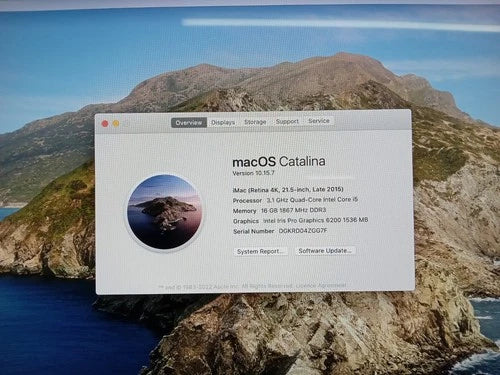 Apple iMac A1418 Retina 4k 21.5" Desktop PC Monitor w/ Mouse & etc. in Box